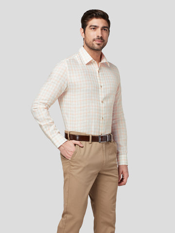Captiva Linen Check Shirt