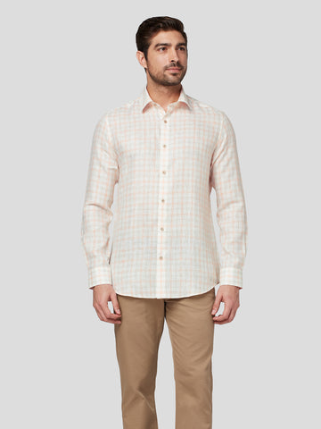 Captiva Linen Check Shirt