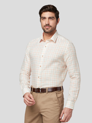 Captiva Linen Check Shirt