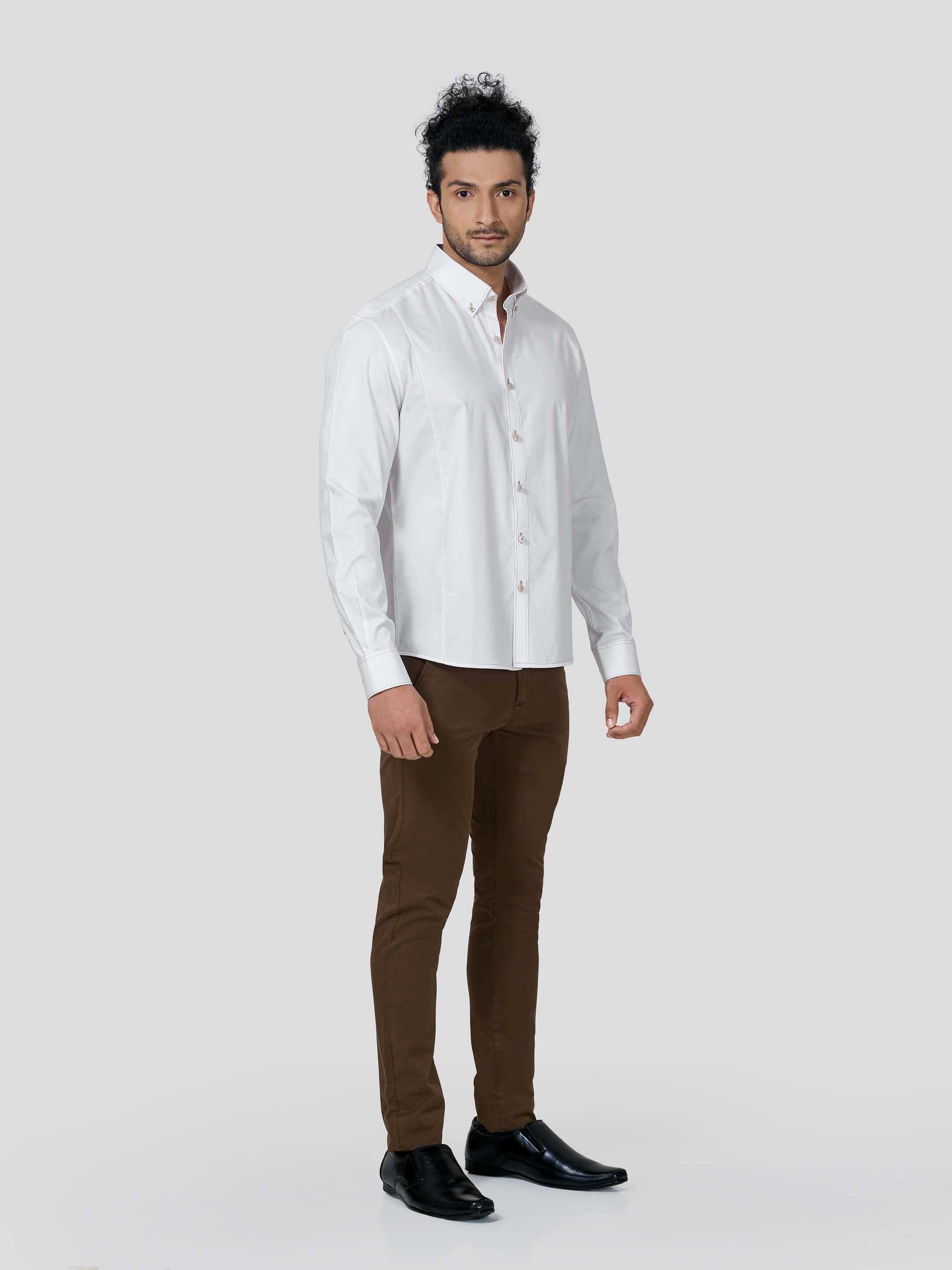 Reflection Button Down Untuck Shirt - STOMBIL TRADE