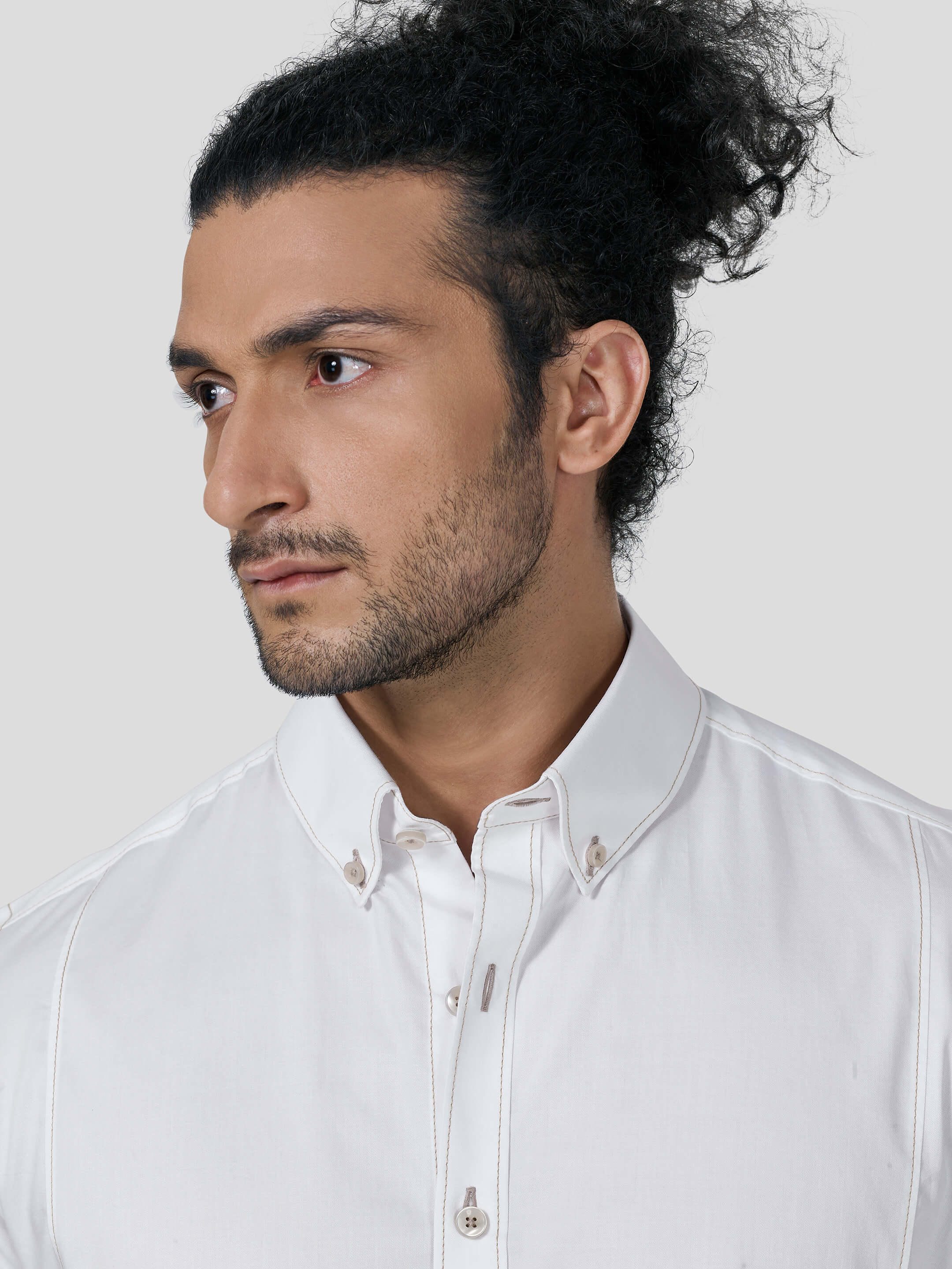 Reflection Button Down Untuck Shirt - STOMBIL TRADE