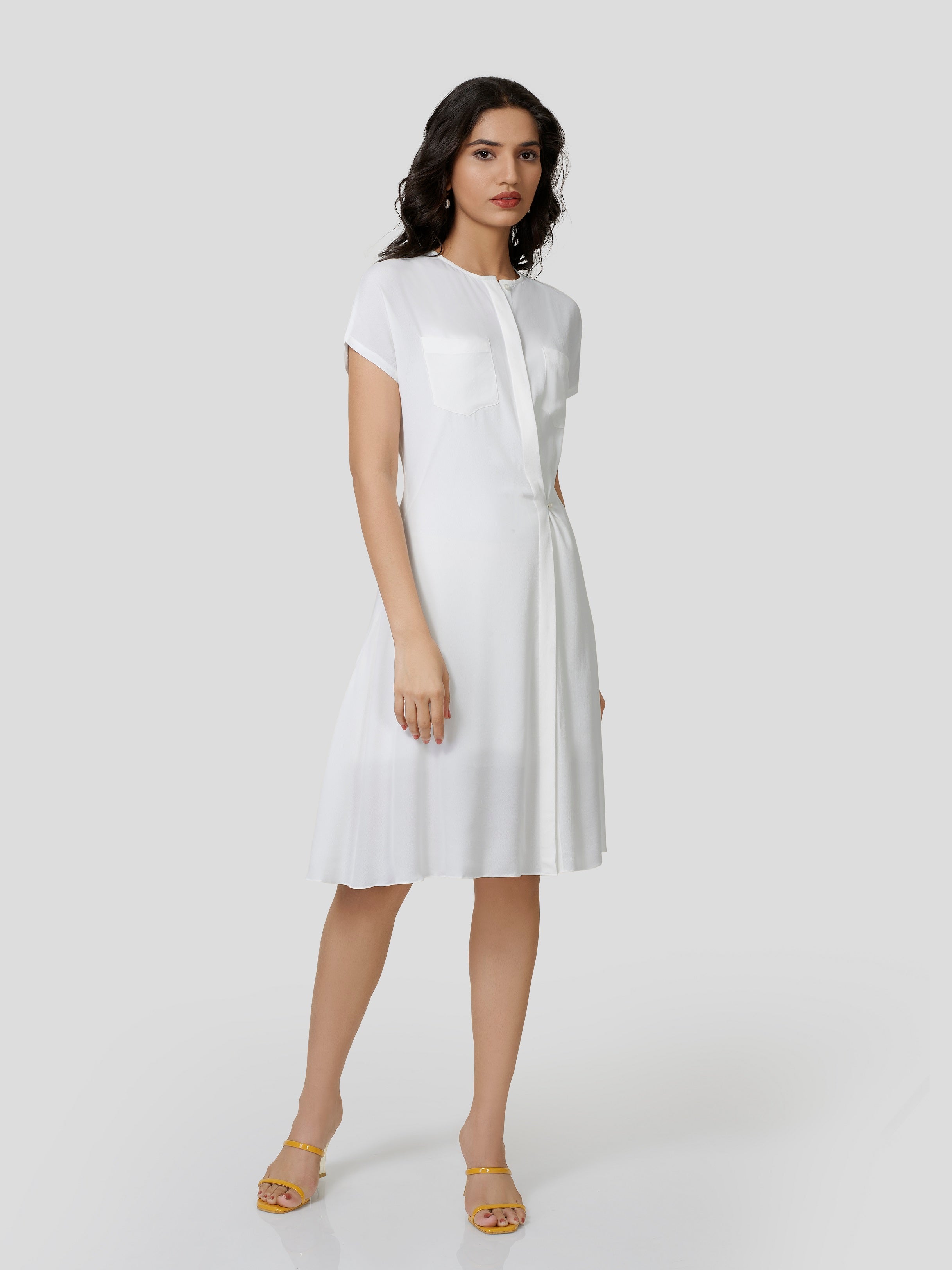 Marvella Breezy Shirt Dress - Zest Mélange 