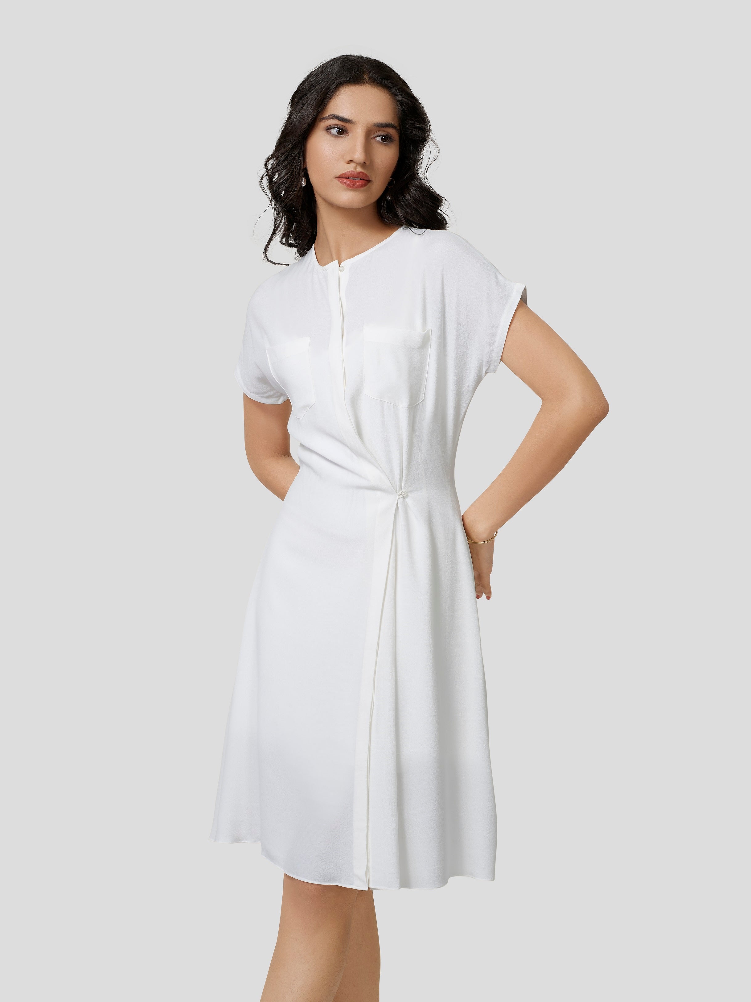 Marvella Breezy Shirt Dress - Zest Mélange 