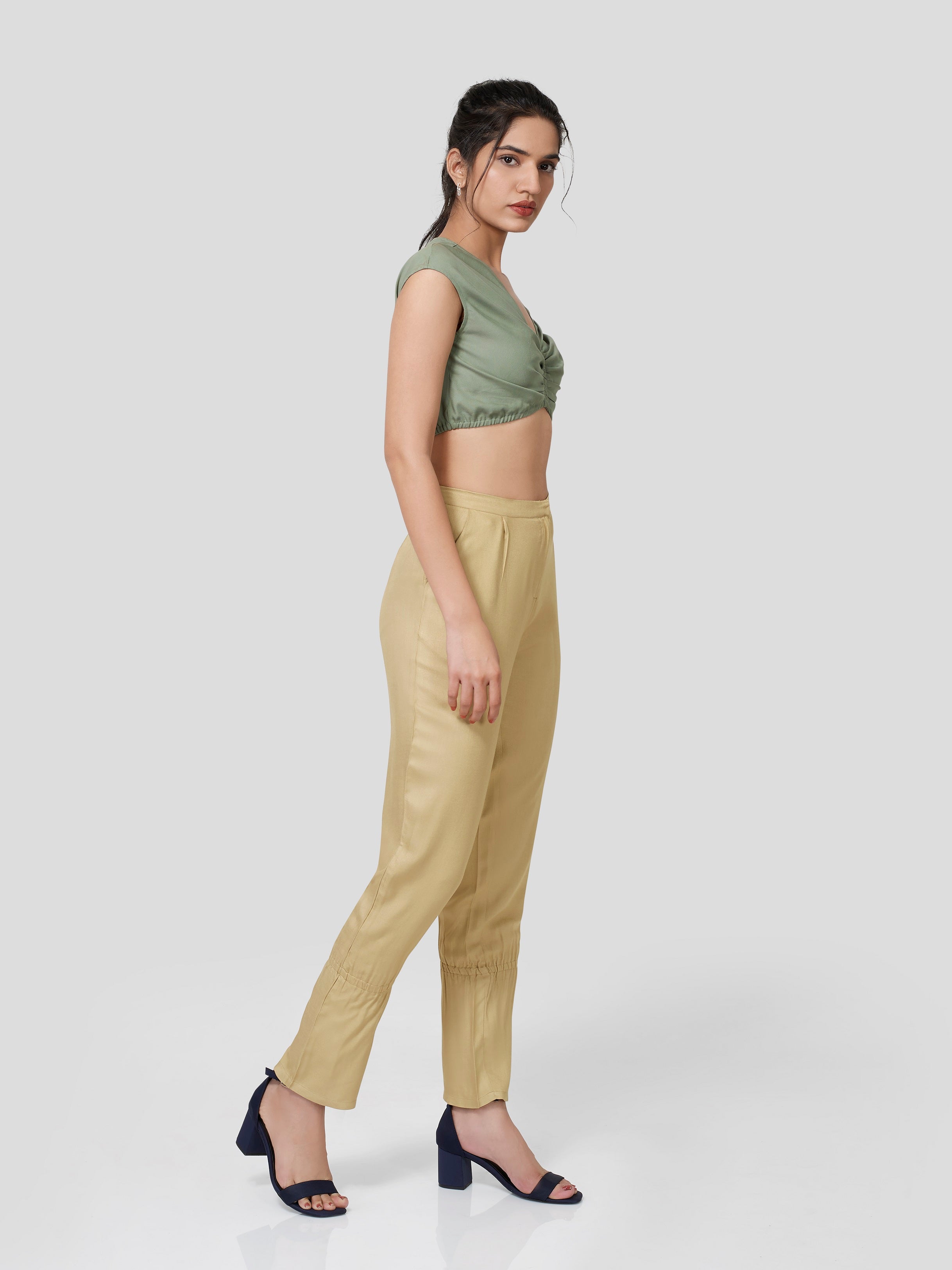 Arioso Rouched Crop Top - STOMBIL TRADE 