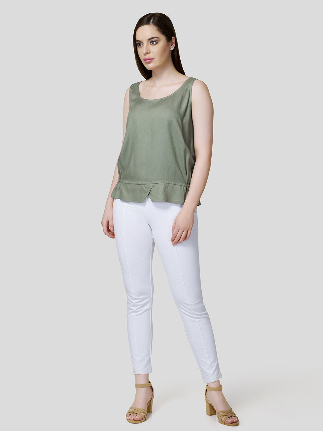Tank Top With Elasticated Waist Detail - STOMBIL TRADE 