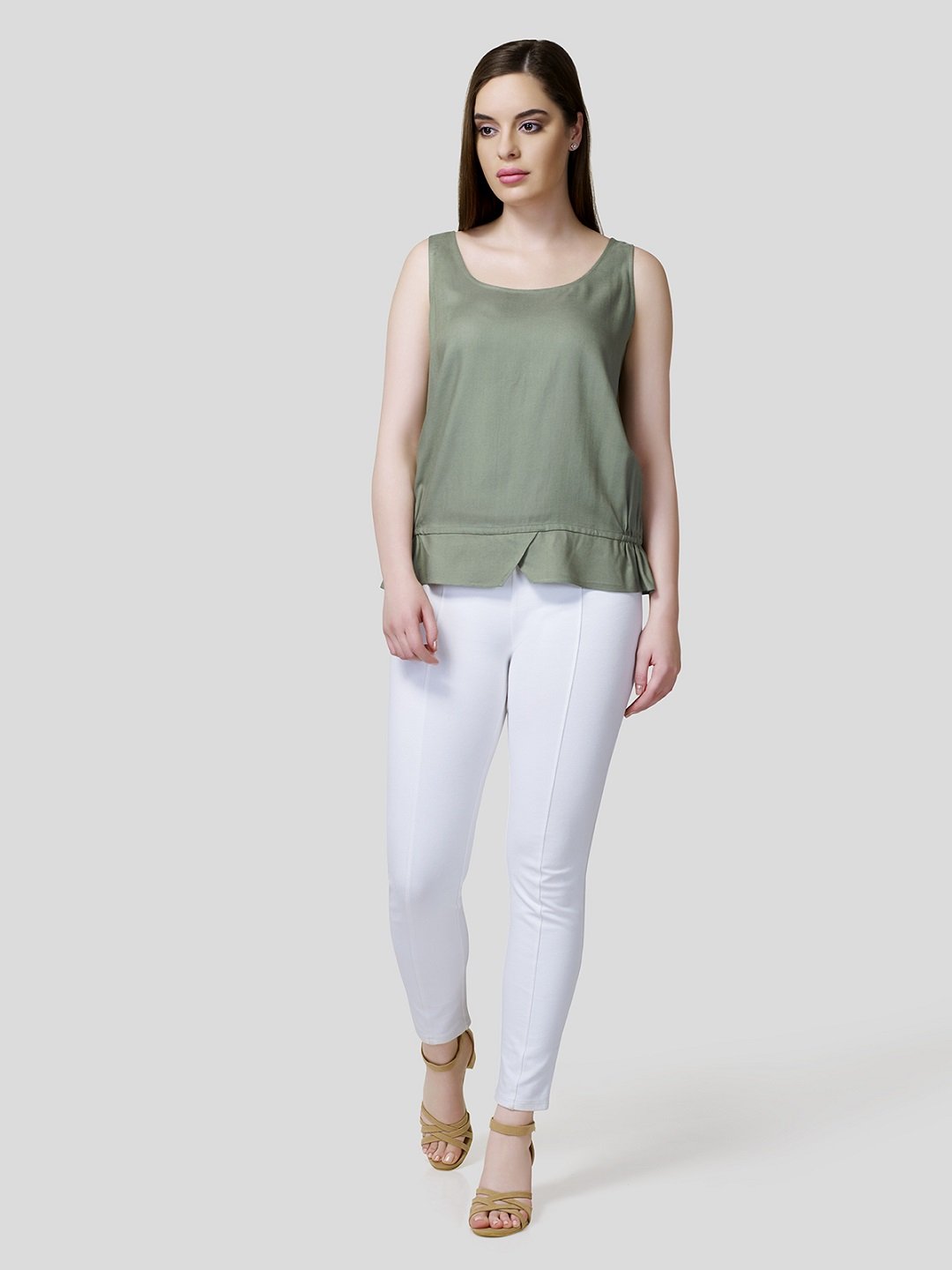 Tank Top With Elasticated Waist Detail - STOMBIL TRADE 