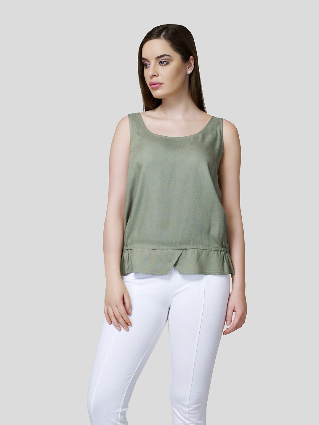 Tank Top With Elasticated Waist Detail - STOMBIL TRADE 
