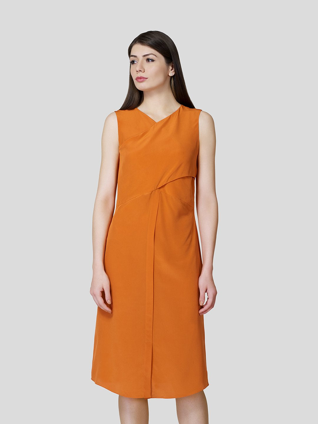 Overlapped Front Dress - STOMBIL TRADE 