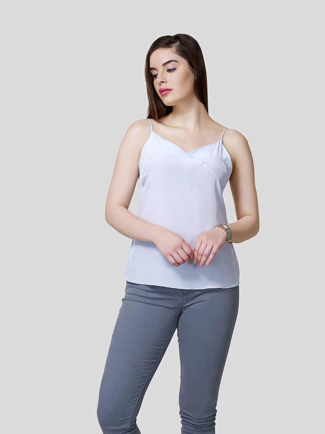 Strappy Camisole With Overlap Detail - STOMBIL TRADE 