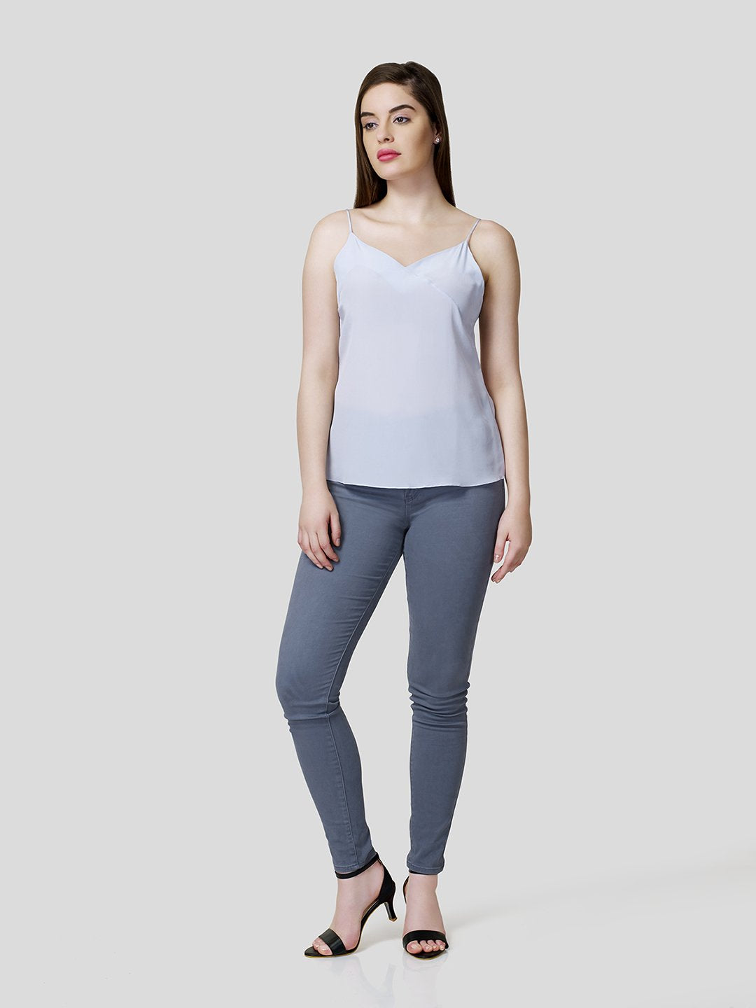 Strappy Camisole With Overlap Detail - STOMBIL TRADE 
