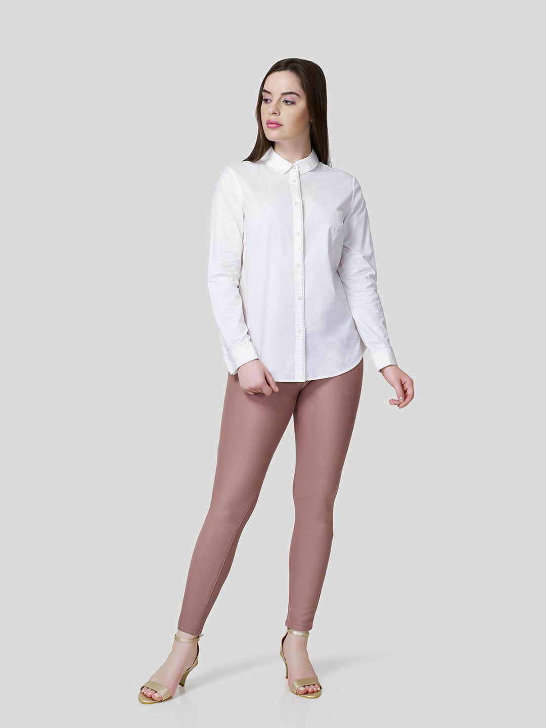Stripe Piping Detail Shirt - STOMBIL TRADE 