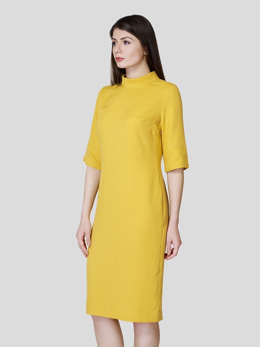 Rolled Collar Dress - STOMBIL TRADE 