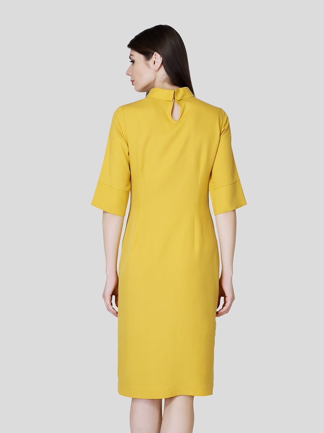 Rolled Collar Dress - STOMBIL TRADE 