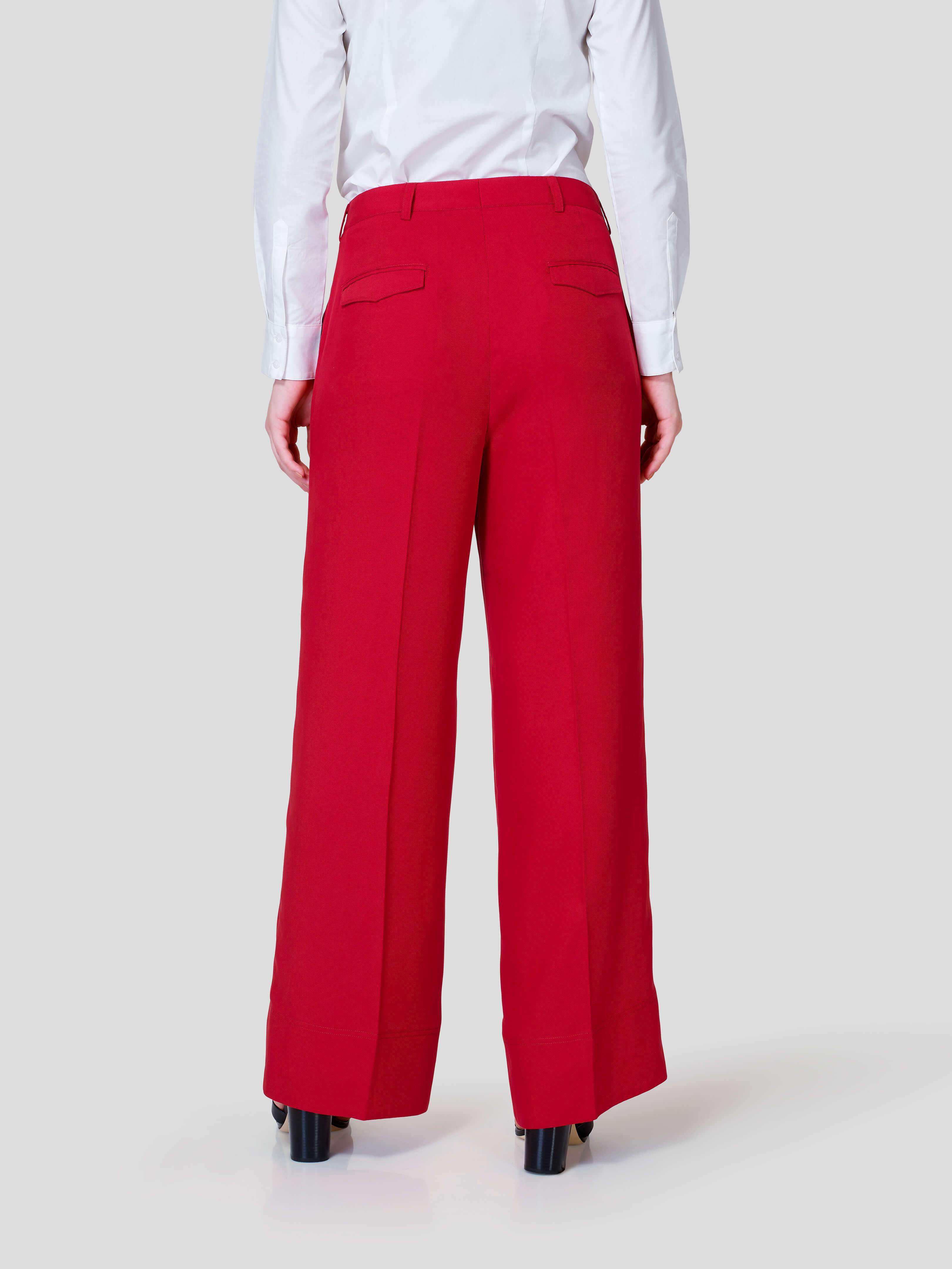 Flared Pant With Metallic Zip Pocket Detail - STOMBIL TRADE 