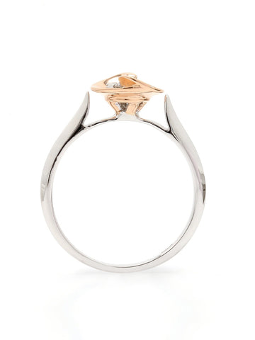 Real Diamond Illussion Cluster Ring - STOMBIL TRADE 