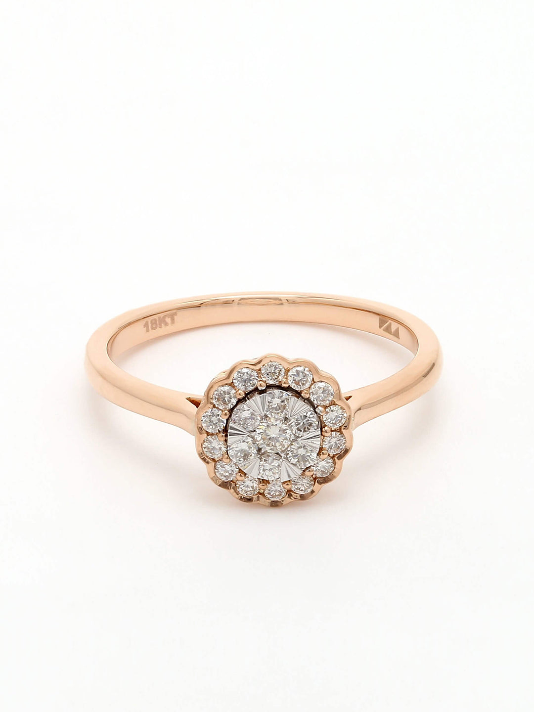 Real Diamond Illussion Cluster Ring - STOMBIL TRADE 