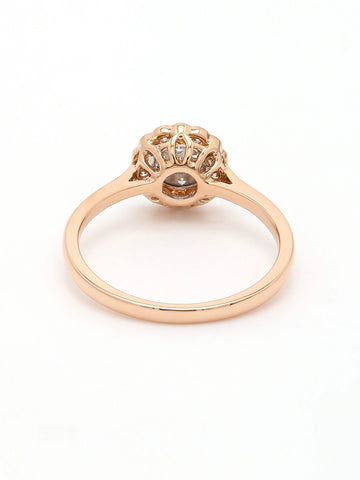 Real Diamond Illussion Cluster Ring - STOMBIL TRADE 