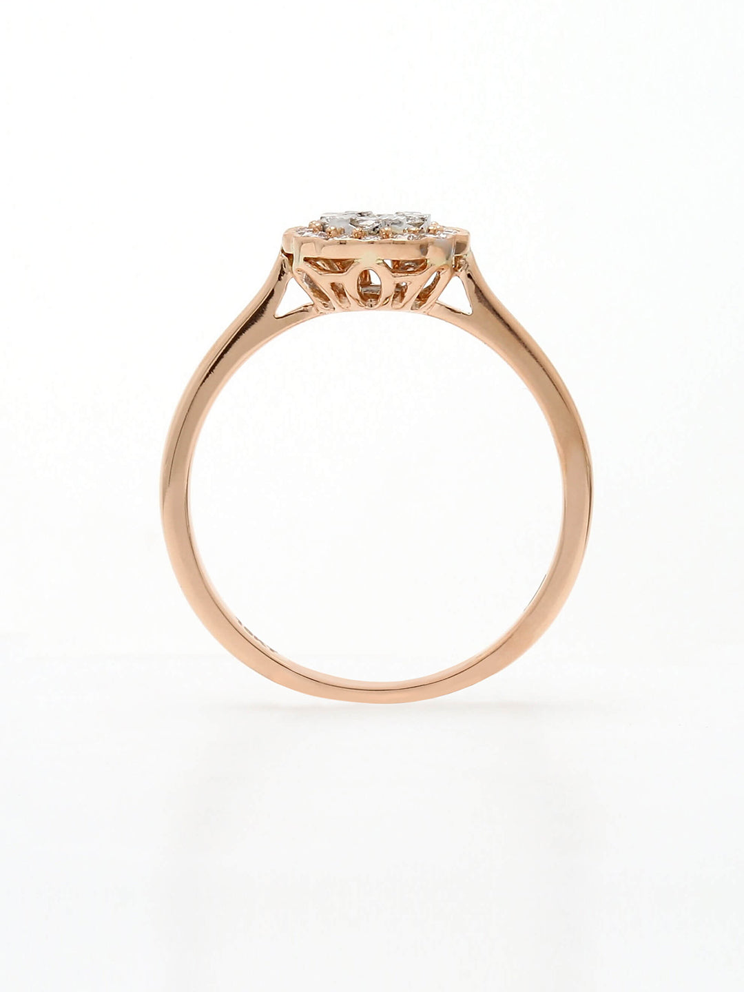 Real Diamond Illussion Cluster Ring - STOMBIL TRADE 