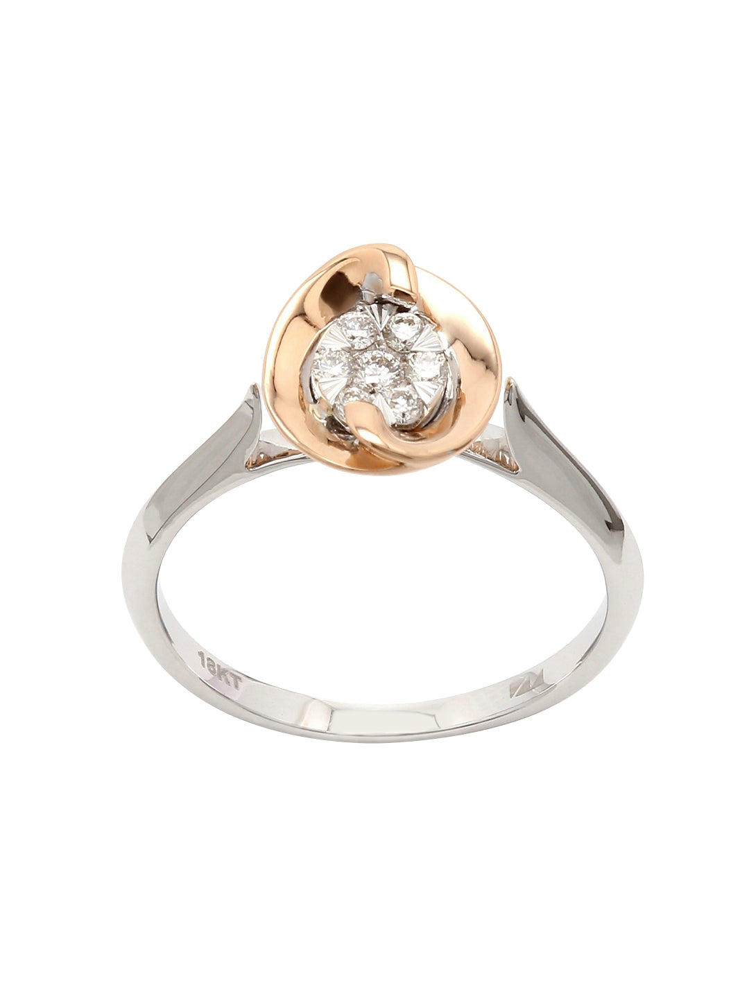 Real Diamond Illussion Cluster Ring - STOMBIL TRADE 