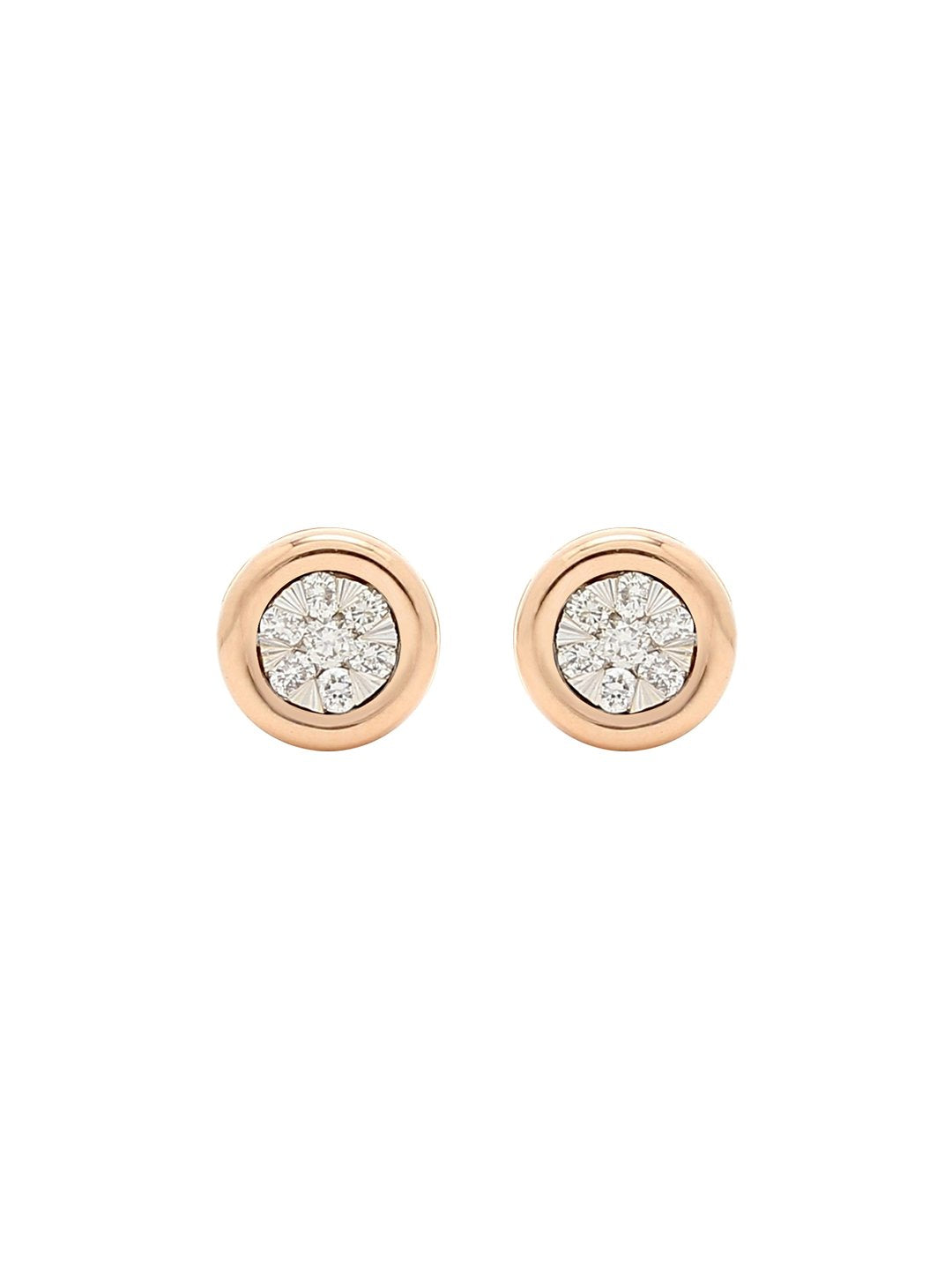 Real Diamond Illussion Cluster Stud Earring - STOMBIL TRADE 