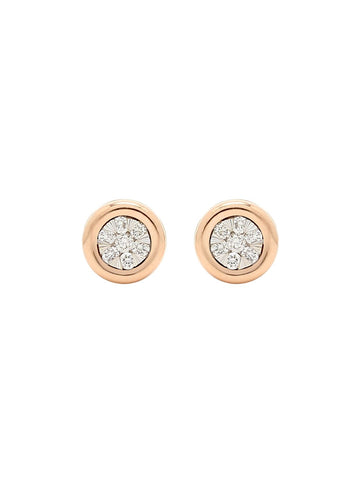 Real Diamond Illussion Cluster Stud Earring - STOMBIL TRADE 
