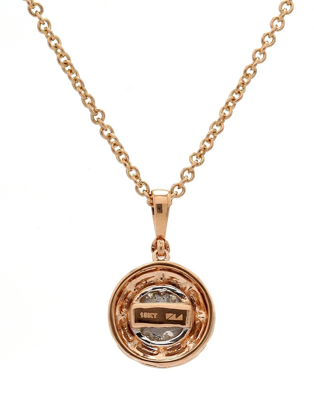Real Diamond Illussion Cluster Pendant With Chain - STOMBIL TRADE 