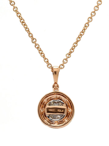 Real Diamond Illussion Cluster Pendant With Chain - STOMBIL TRADE 