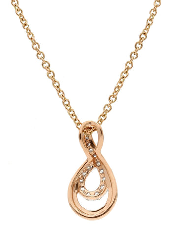 Real Diamond Infinity Pendant With Chain - STOMBIL TRADE 
