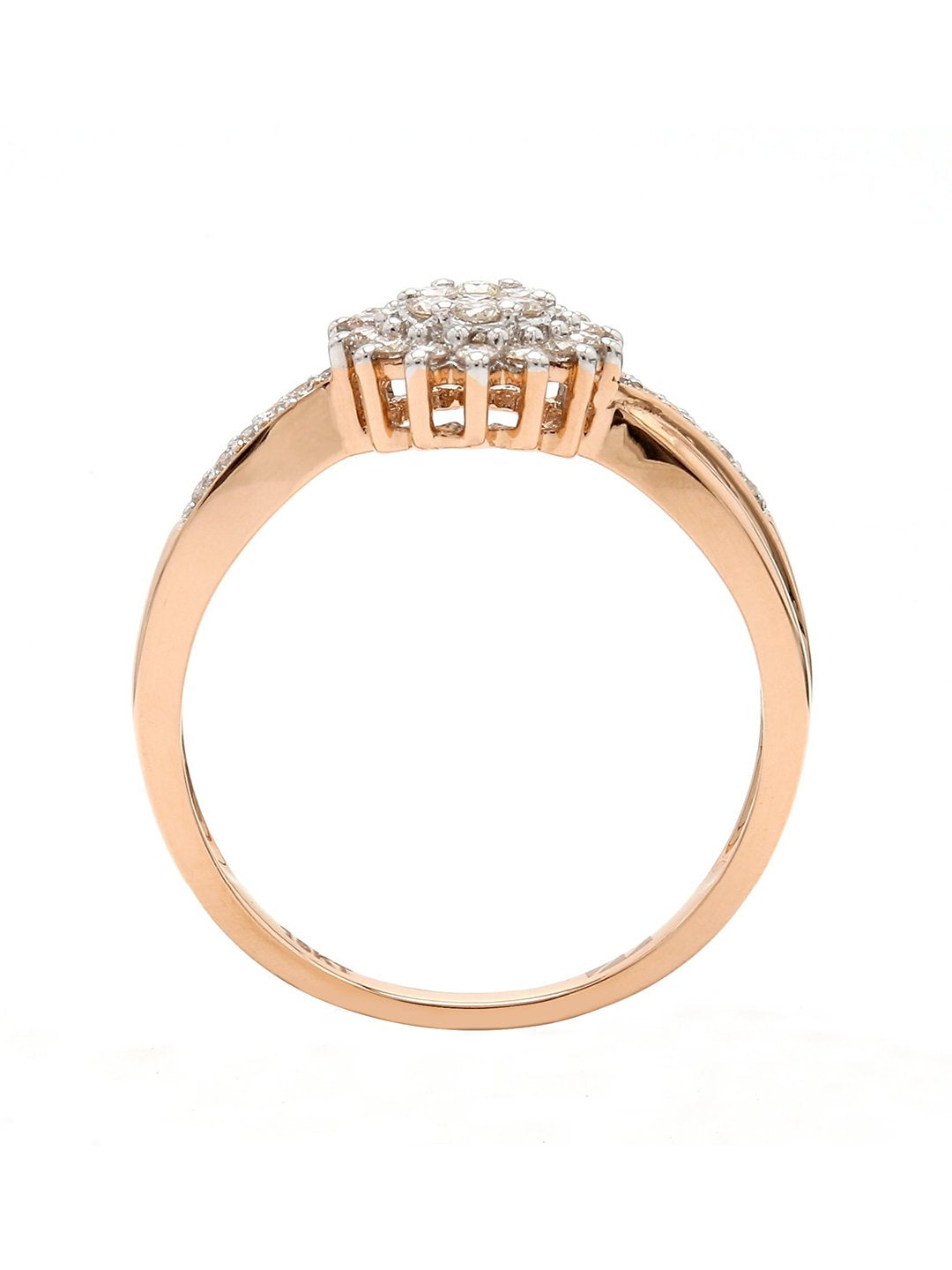 Real Diamond Cluster Ring - STOMBIL TRADE 