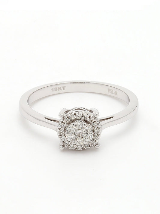 Real Diamond Illussion Cluster Ring - STOMBIL TRADE 