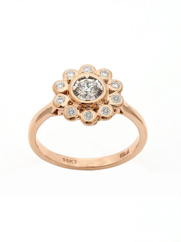 Real Diamond Illussion Solitaire Ring - STOMBIL TRADE 