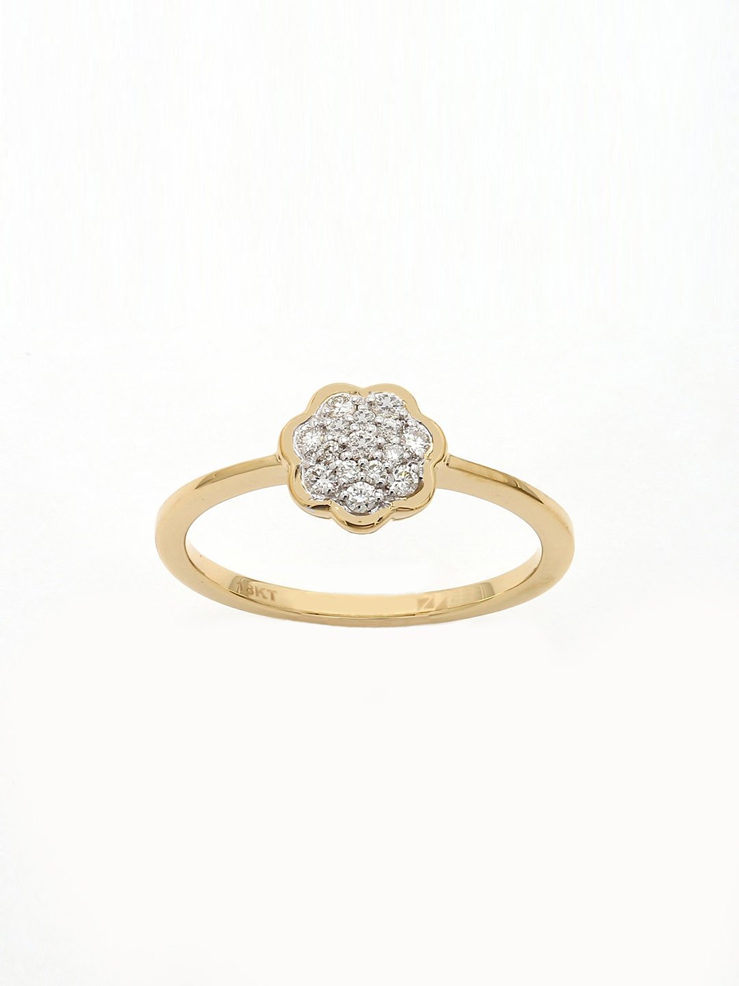 Real Diamond Cluster Ring - STOMBIL TRADE 