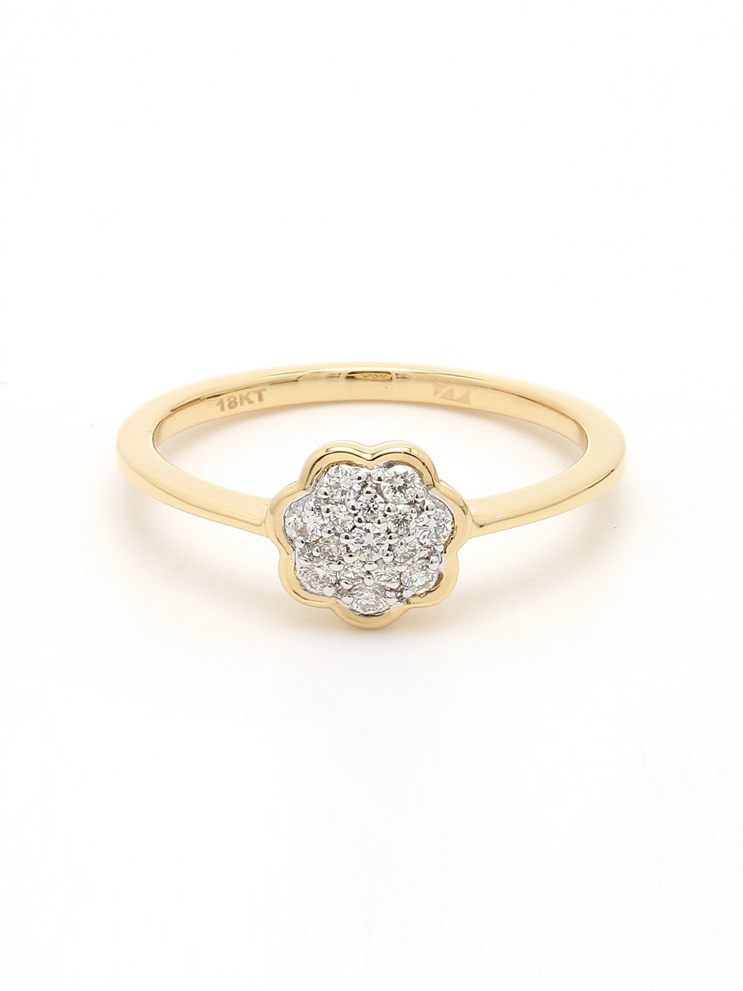 Real Diamond Cluster Ring - STOMBIL TRADE 