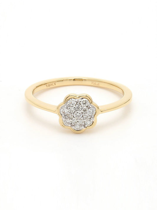 Real Diamond Cluster Ring - STOMBIL TRADE INDIA PRIVATE LIMITED 