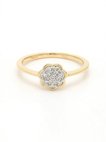 Real Diamond Cluster Ring - STOMBIL TRADE 