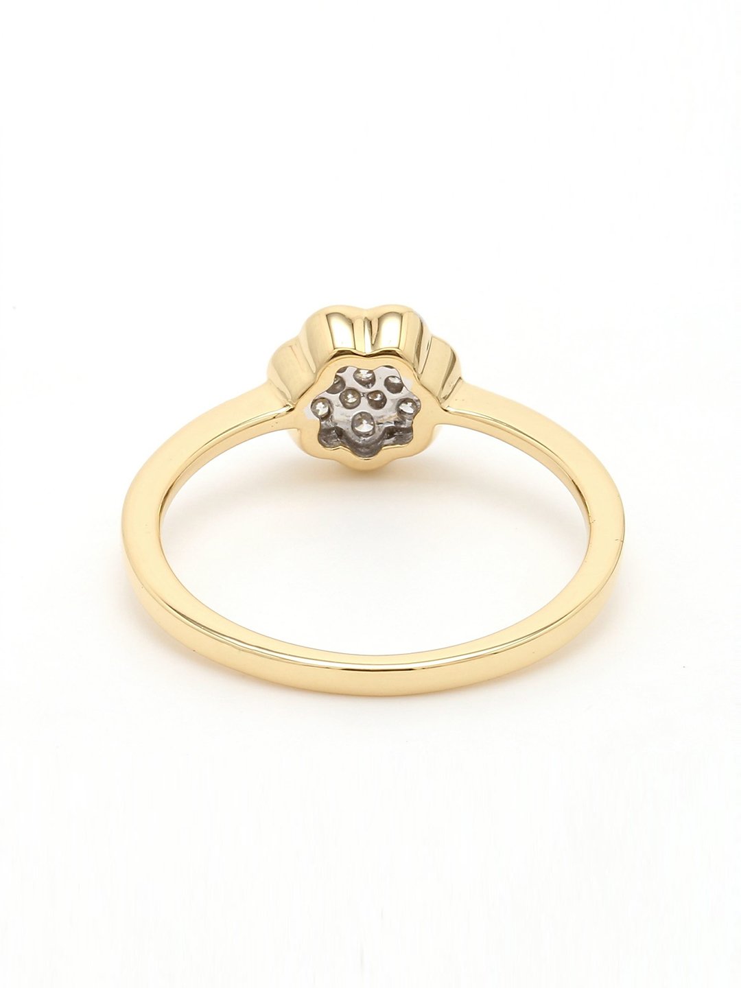 Real Diamond Cluster Ring - STOMBIL TRADE 