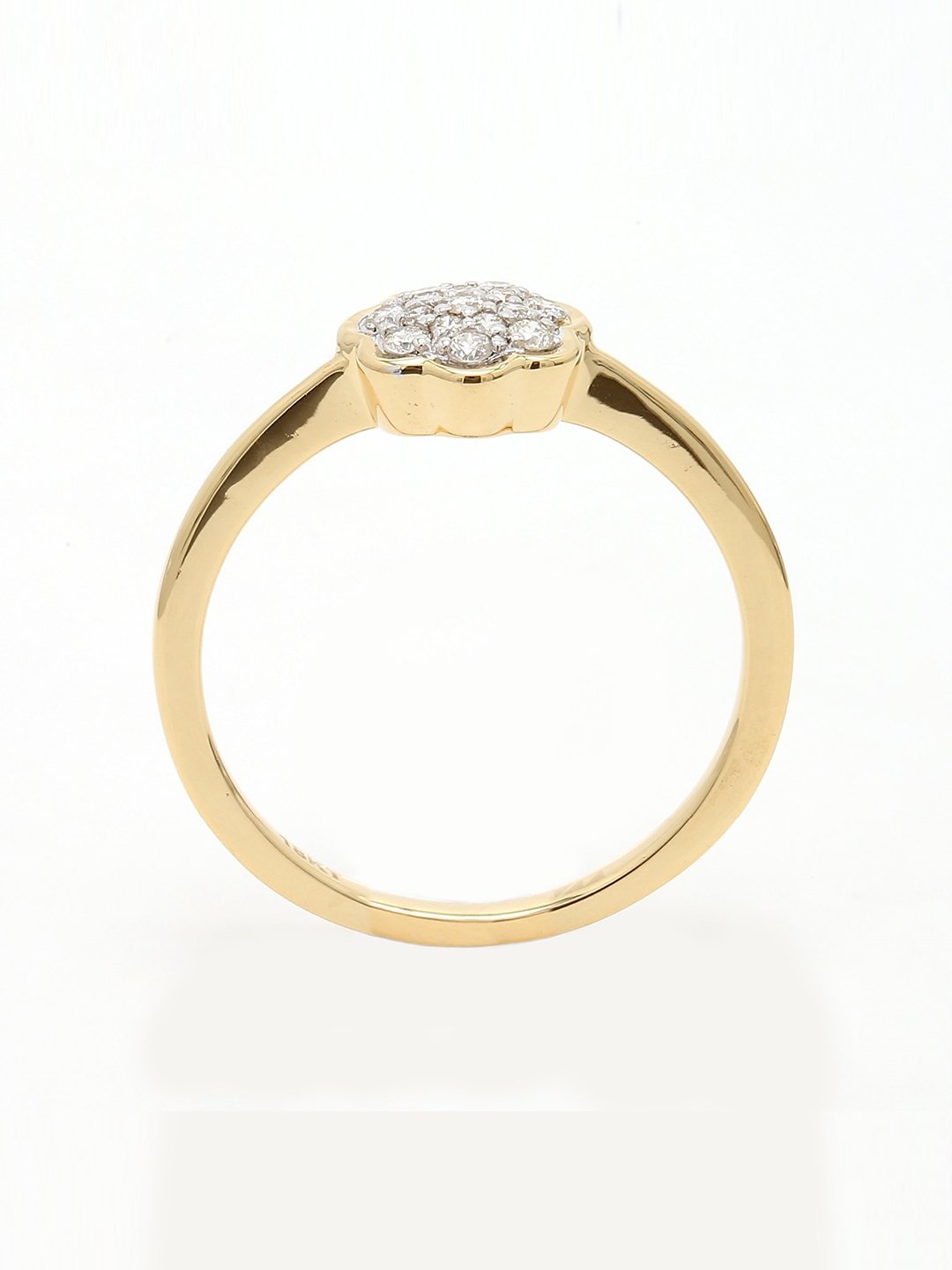 Real Diamond Cluster Ring - STOMBIL TRADE 