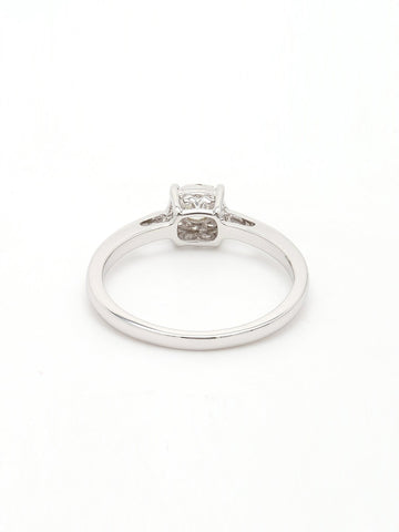 Real Diamond Illussion Cluster Ring - STOMBIL TRADE 