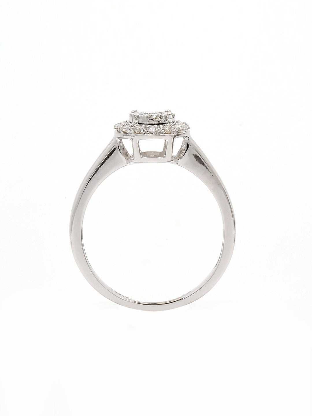 Real Diamond Illussion Cluster Ring - STOMBIL TRADE 