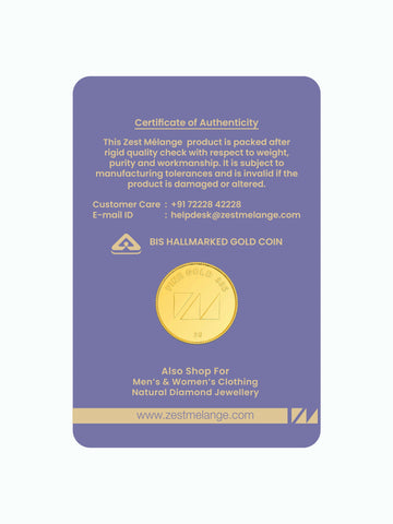 5 Gram 995 Purity Goddess Laxmi Gold Coin - STOMBIL TRADE 