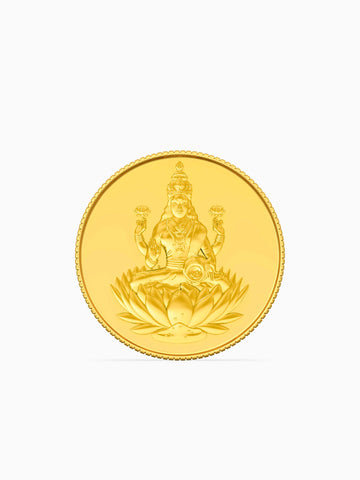 5 Gram 995 Purity Goddess Laxmi Gold Coin - STOMBIL TRADE 